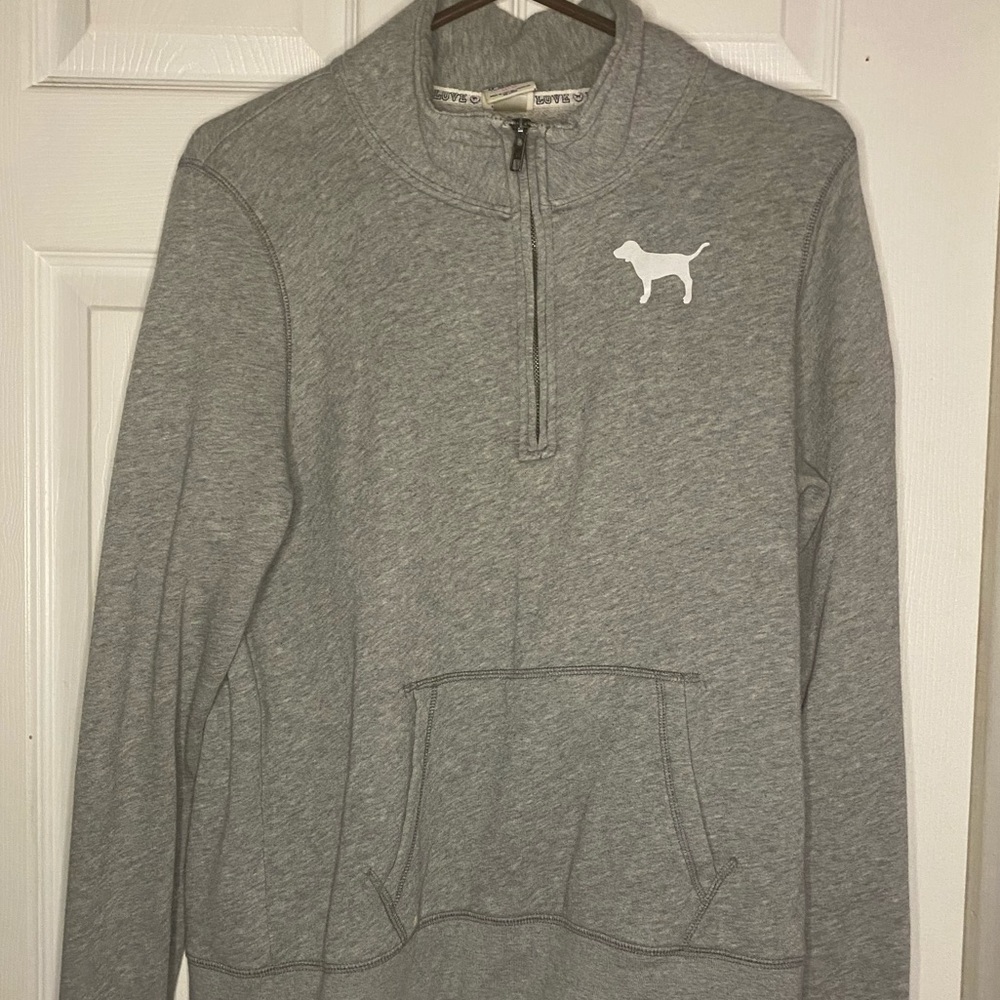 Grey PINK pull over